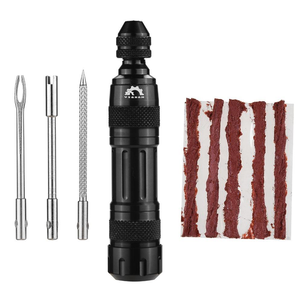 Aluminium Alloy Tire Repair Kit 3 Types Drilling Bits Tire Plug Kit Tire Patch Kit  Cycling Trips