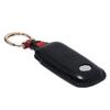 LiLiE Toyota Rumi Daihatsu Move Canvas Tanto Custom Tall Atley Genuine Leather Smart Key Case, 3D Premium Leather Black