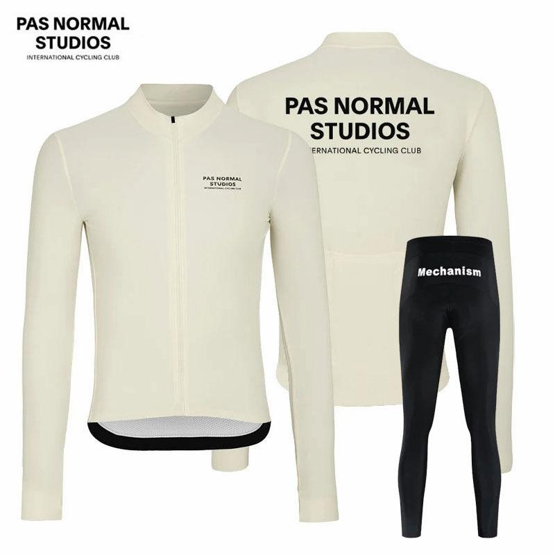 Long-sleeved New PAS Spring and Autumn Cycling Suit Men's Team Version PAS Bicycle Road Bike Cycling Suit Foreign Trade