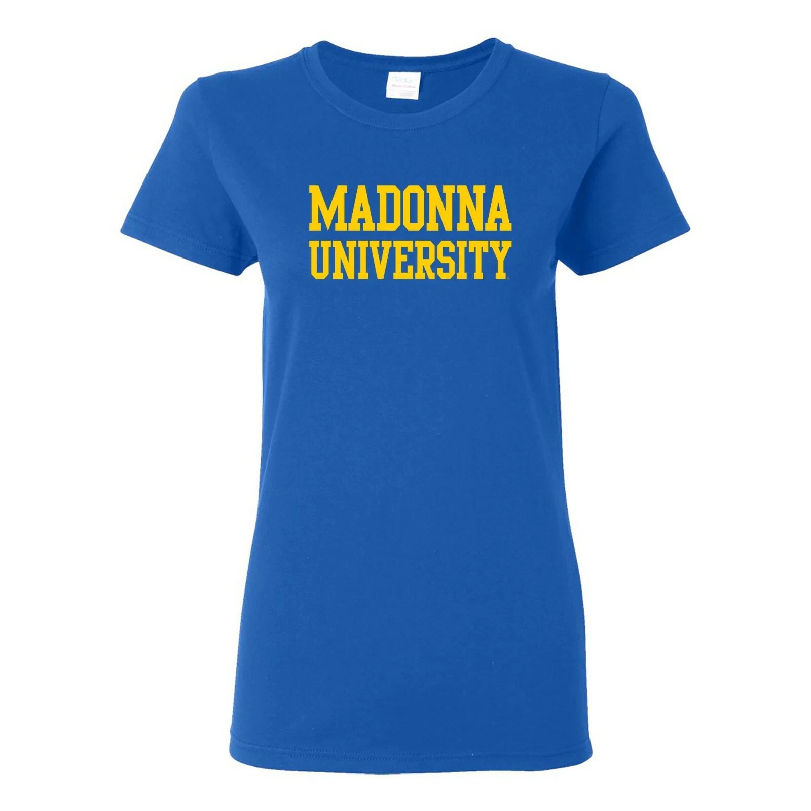 Madonna University Crusaders Basic Block Womens T-Shirt - Royal 2XL