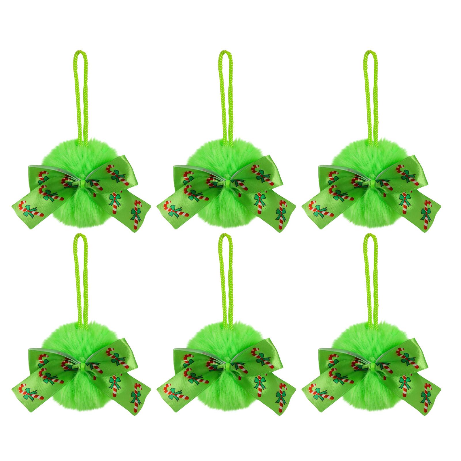 

Рождественский бант, плюшевый шар-подвеска, 8 см, праздничное украшение для вечеринки, праздничная подвеска, подвеска на рождественскую елку One Size