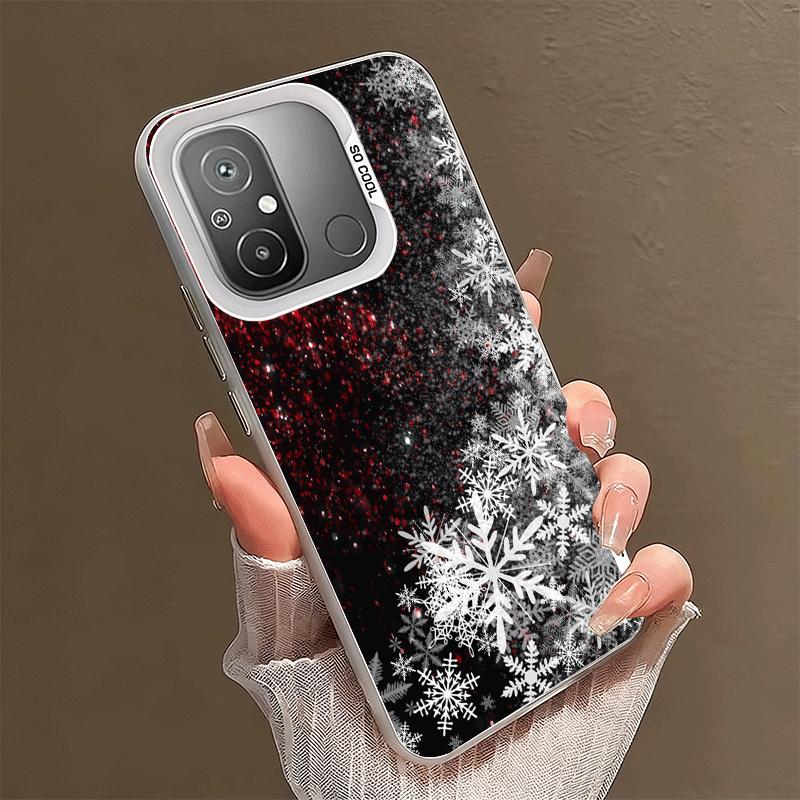 Snow Snowflake Winter Cold Shockproof Phone Case for Xiaomi Poco X7 X6 X5 X3 Pro F7 Ultra M8 Redmi 15C 15 14C 13C 12C 10C 13 12