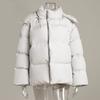 Women Winter Cotton Coat Loose Cotton Padded Jacket Solid Hooded Parkas Coat Female Puffer Coat Winter Outwear