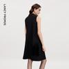 Langzi Sleeveless Mock Neck Dress