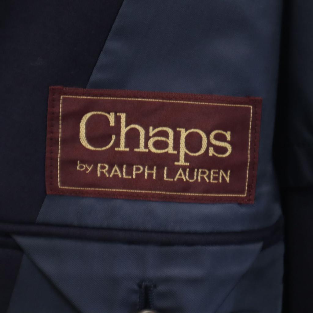 Chaps by Ralph Lauren 80s wool suit Setup Upper C-98/lower 82 Navy Men's Used