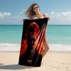 proof beach towel with The Revenge of Michael Myers pattern - soft,absorbent,quick-drying,machine washable - perfect for swimming,camping,bathing