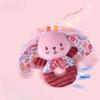 New Pink Hand Cranked Ring Newborn Plush Toy 0-1 Year Old Baby Hand Ringed Bell, Suitable for Baby's New Year Gift