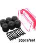 30pcs/set Self Grip Heatless Hair Curling Roller Hair Curlers DIY Hair Styling Accessories For Women
