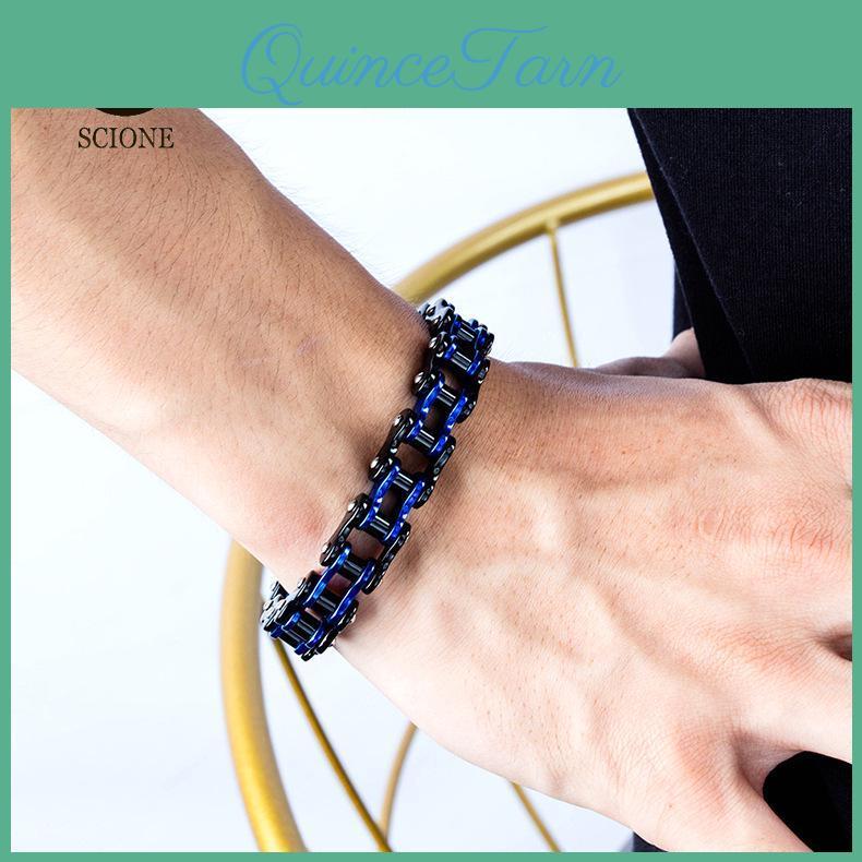 Luxy Moon Motorcycle Personalized Chain Rock Style Cycling Chain Stainless Steel Bracelet