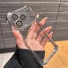Buffer Impact Shockproof Plating Transparent Phone Case For iPhone 17 16 15 14 13 12 11 Pro Max Plus Air Clear Back Cover