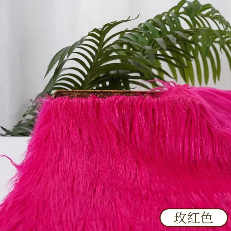 0.5/1 Yard 9cm Faux Fur For Needlework Sewing Doll Toy Beard Hairstyles DIY  Material Accessories Home Decoration Cosplay Fabric