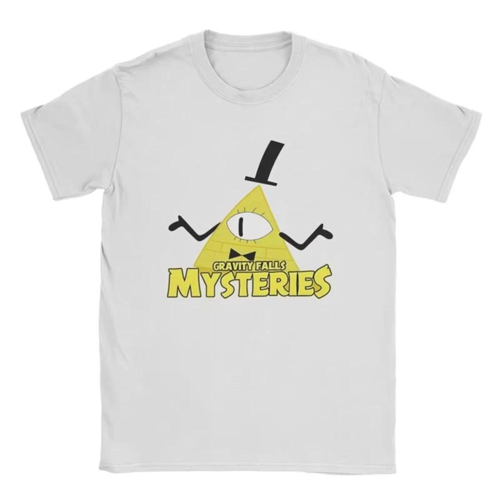 Summer Fashion Brand Men's Women's Gravity Fall Bill Password T-shirt Pure Cotton Printed Top Casual Everything Loose Fitness