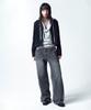 INSILENCE WOMEN [Calik] Low-Waisted Wide Jeans Ash Grey