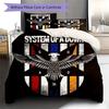 System Of A Down Eagle Shield Vintage Print 3 Pieces Duvet Cover Set Metal Rock Band Bedding Bedroom Decor Without Pillow Core Comforter