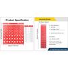 High Precision Nut Bolt Thread Checker with 28 Holes for Various Specifications Aluminum Alloy with AntiRust Coating
