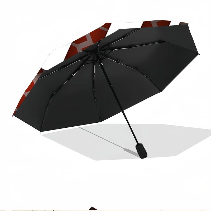 football club Print Automatic Open Close Umbrella, Portable Foldable Umbrella, for Outdoor Commute Camping Trip, Ideal Birthday Gift