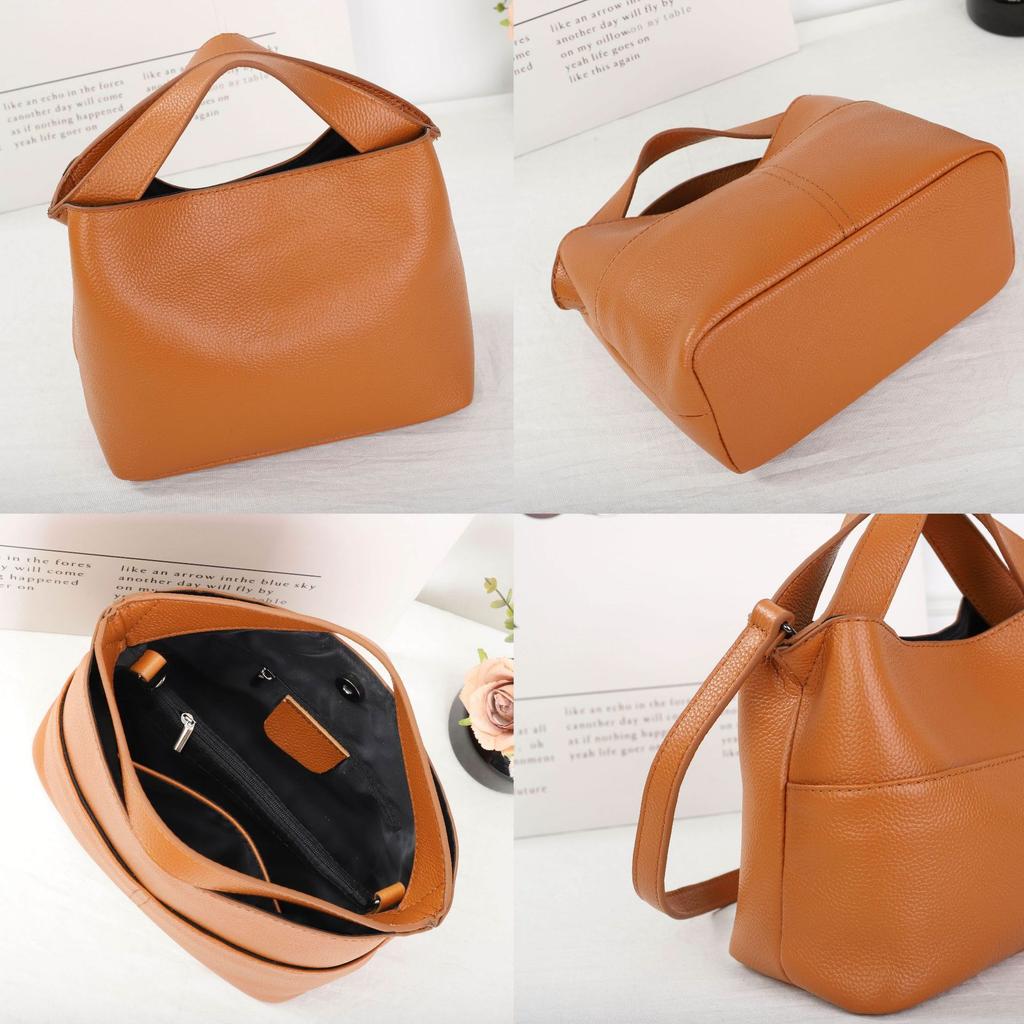 Top-Grain Leather Work Tote 2026 - Women's Shoulder Cvertible Purse,crossbody Spacious Laptop Bag for Commut