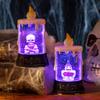 Halloween Decorations Candle Lights Luminous Skeleton Lights Halloween Desktop Decorations Ghost Festival Scene Cloth