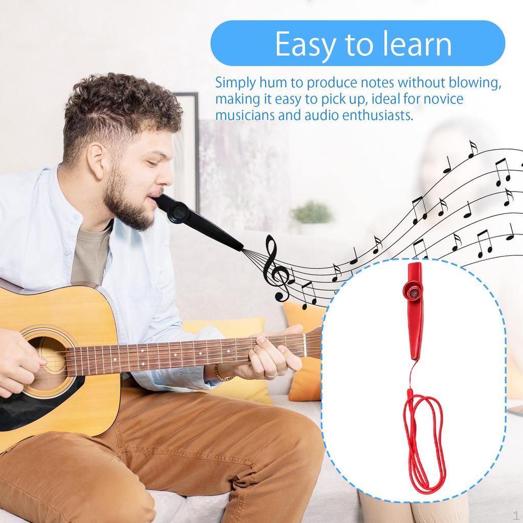 Flöte Musikinstrument Gitarrenpartner, Leichtes Mundstück mit Membranen für Aufführung