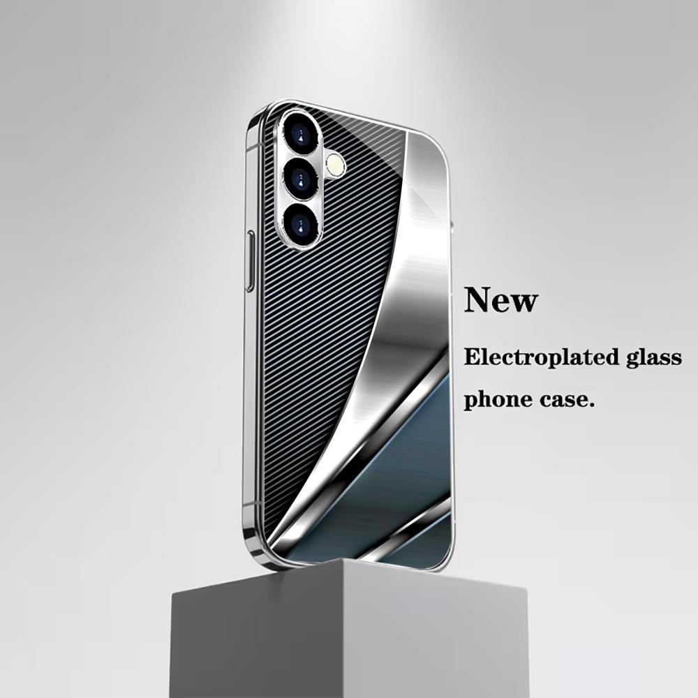

Texture New PhoneCase Bestseller Electroplating Glass PhoneCase for Samsung Galaxy S26 S25 S24 S23 S22 FE,Ultra,Plus Bumper Case GalaxyS25