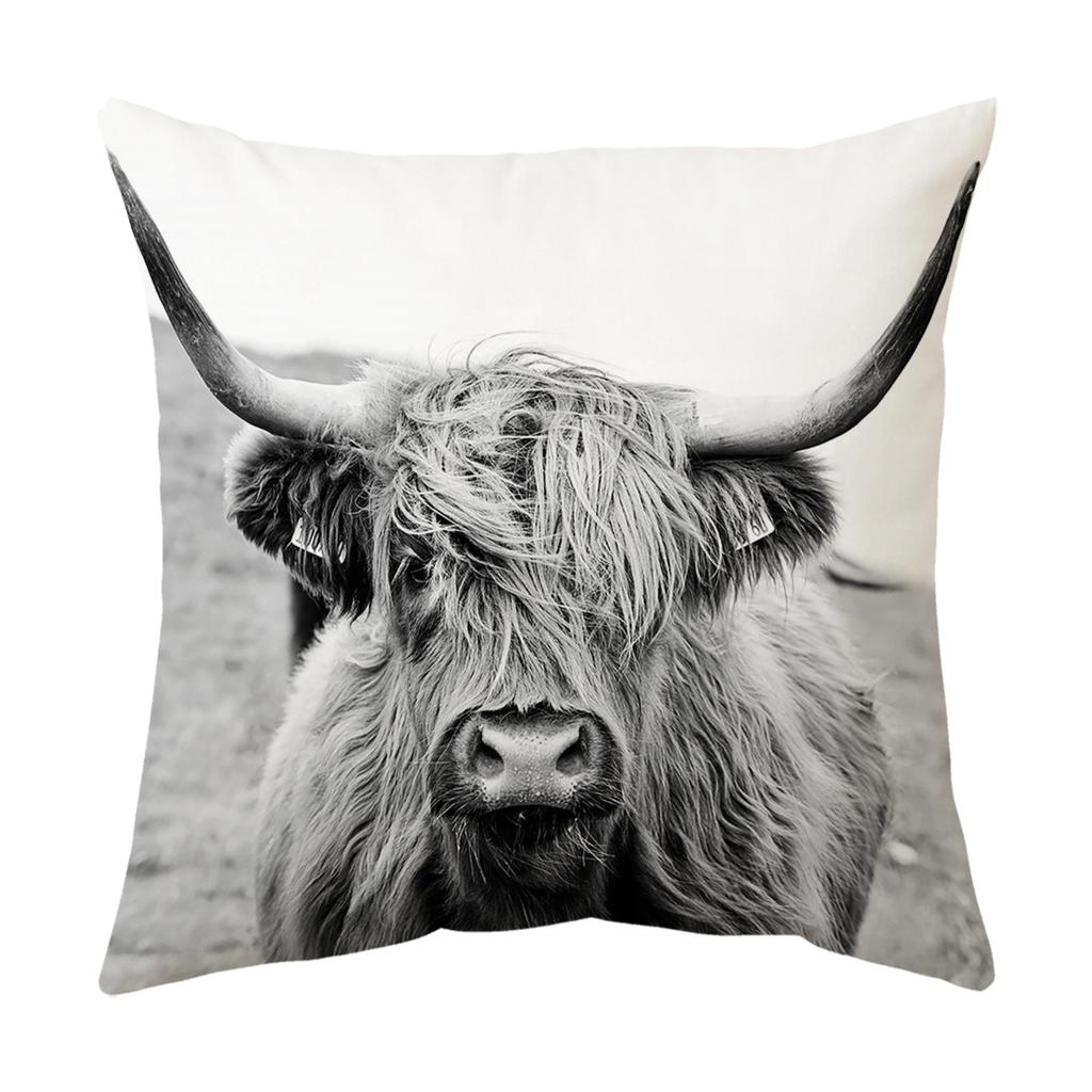 Kissen Neues Auto Kissenbezug Tier Kuh Sofakissen Bettkissen Lendenkissenbezug