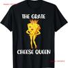 Queen of Cheese T Shirt  Vintage Washed Stretched Top For Everyday Wear Homme Unisex Fashion Casual Designer Clothes Breathable