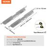 Wheel Alignment Tool, 2-Pack Toe Alignment Toe Plates, Stainless Steel Wheel Alignment Tool Plate, Toe Angle Accurate Measurement, Includes 2