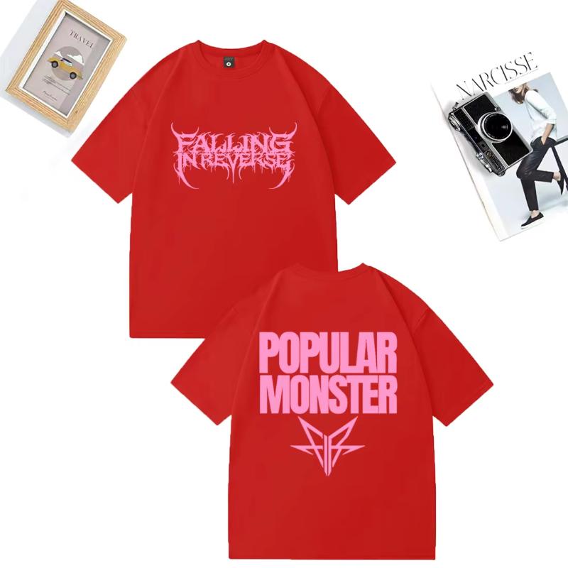 Rock Band Falling In Reverse Album Graphics T Shirt Men Women Casual Hip Hop Streetwear Oversized Short Sleeve Cotton Summer Tee