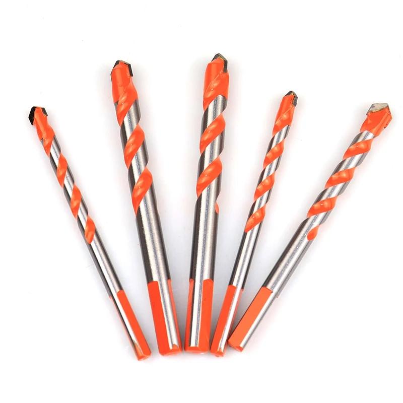 3/4/5/6/7/8/10/12Multifunctional Glass Metal Tile Drill Bit Triangle Diamond Drill Set Ceramic Concrete Brick Wood Punching Hole Saw Drill