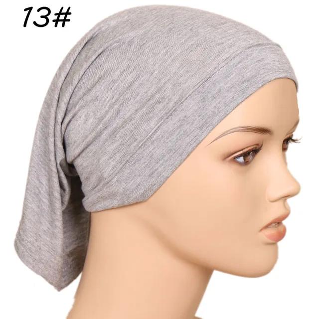 Muslim Underscarf Turban Hijab Ninja Inner Hat Women Chemo Cap Hair Loss Cover Beanie Bonnet Headwear Stretch Head Scarf Wrap