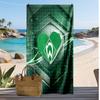 Asciugamano da Spiaggia con Stampa Calcio Werder Bremen, Asciugamano Grande Morbido ad Asciugatura Rapida per Spiaggia Campeggio Nuoto