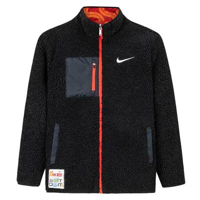 Reversible Sports Casual Stand Collar Zipper Jacket Kids Jackets IF3752-010