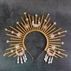 Elegant Halo Goddess Headpiece Glamorous Goddess Inspired Headband Dainty Hair Adornment For Weddings And More