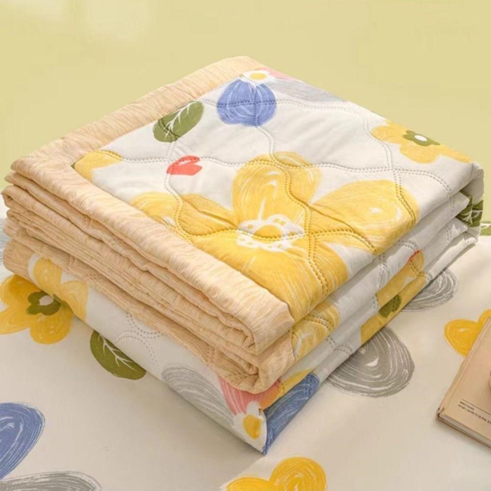 Bedroom Bedding Cover 150x200CM Comforter Washable Soft Comfortable Summer Quilt Printed Thin Wadding Blanket