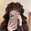 2pcs Vintage Leather Bow Small Hair Claw For Women Girl Sweet Hair Ornament Claw Clip Hair Clip Hairpin Hair Accessories