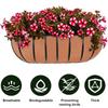 Set of 3 Grooved Felt Window Box Basket Liners Enhances Aeration Plant Container Inserts for Porch Decors Gardening