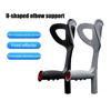 1Pcs Elderly Booster Extra Handle Plastic Elbow Brace Elderly Walking Cane Elbow Crutch Plastic Hardware Accessories Health