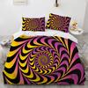 Psychedelic Digital Printing Bedding Set 3D Duvet Cover Set Microfiber Adults Women Single Queen King Twin Full Size Bed Linen
