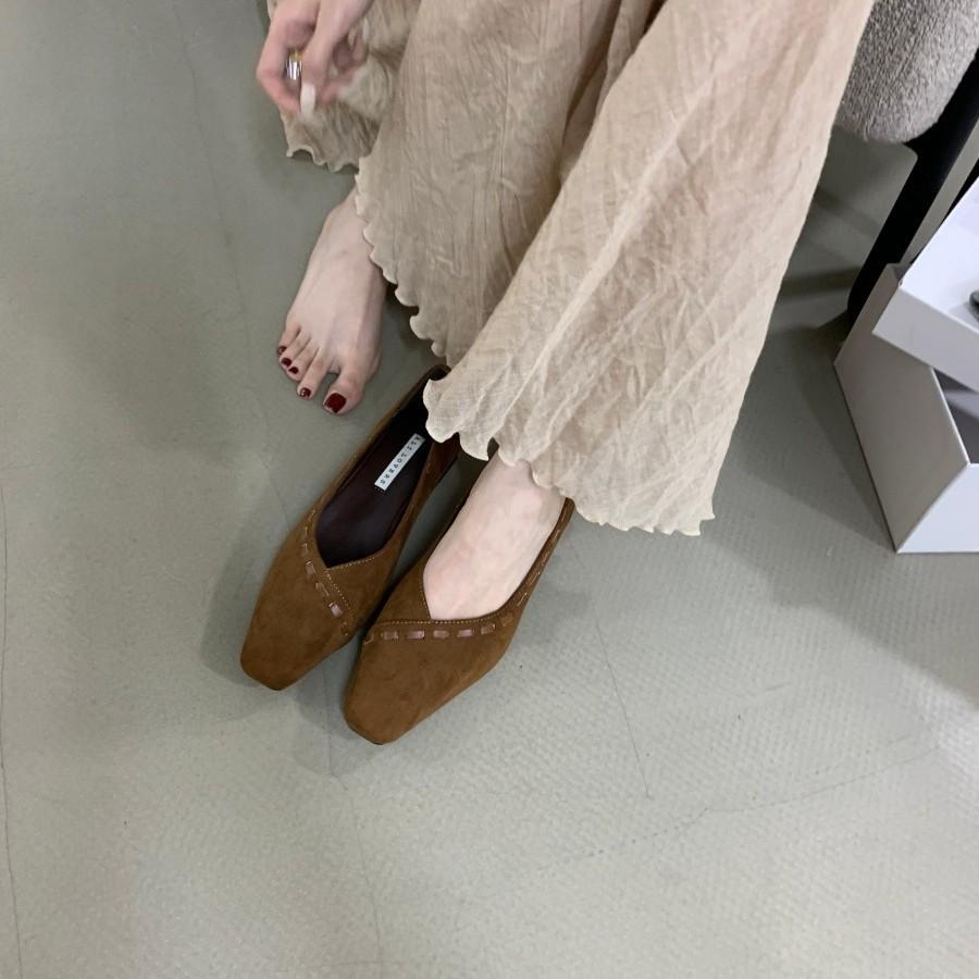 Guangzhou Inner Height Increase Mary Jane Women's Shoes Single Shoes 2025 Spring New Fashion Versatile Evening Shoes Single Shoes