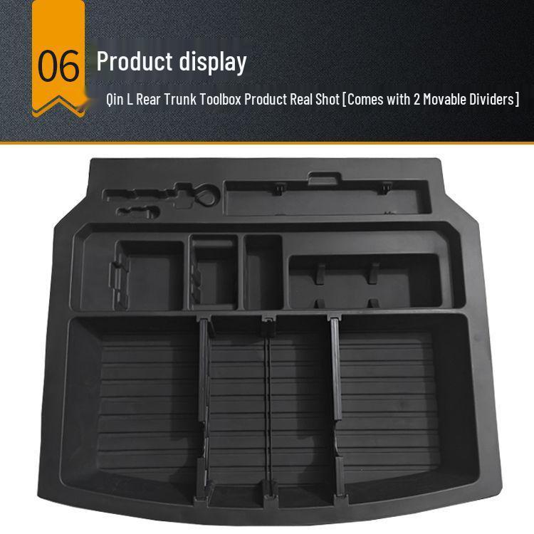 Trunk Storage Box for 24 BYD Models: Qin, L, Seal, 06 - Lower Layer, 80KM Range