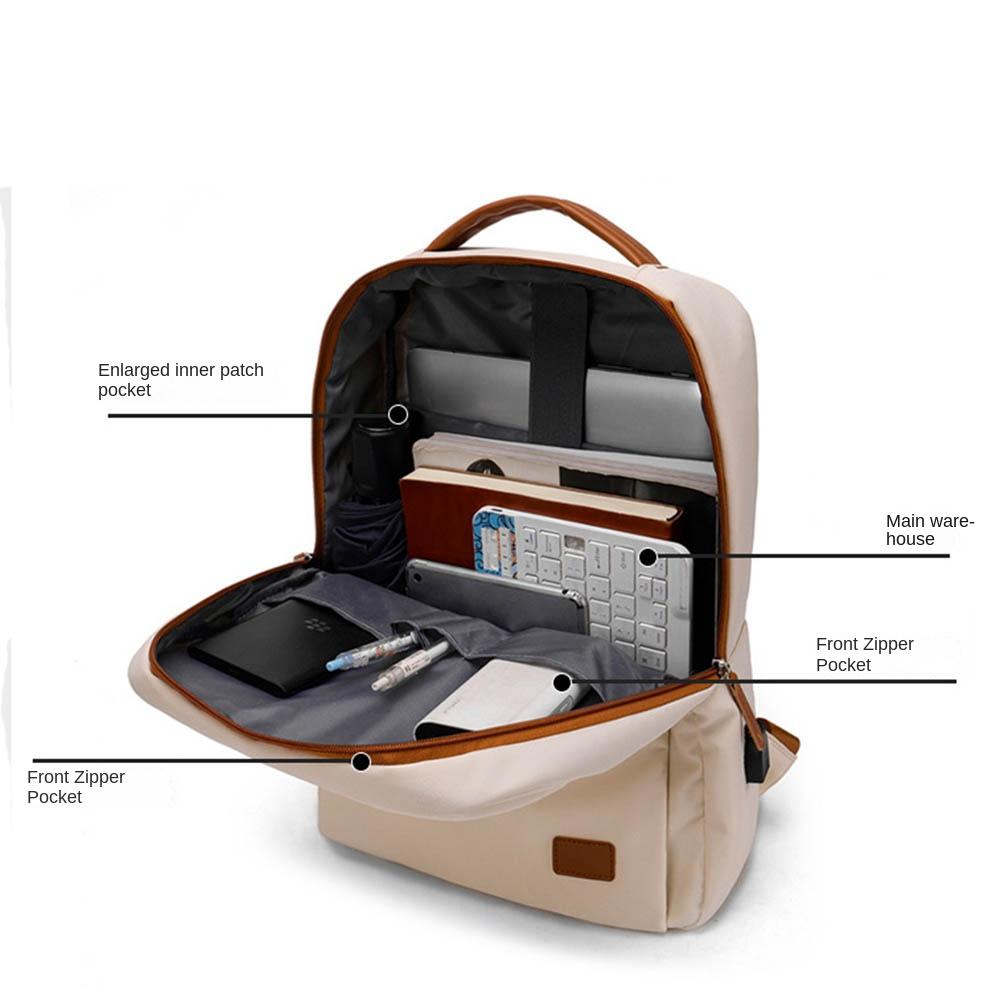 Waterproof Travel Backpack Wear-resistant Daypack Laptop Bag Simple Student Backpack Travel