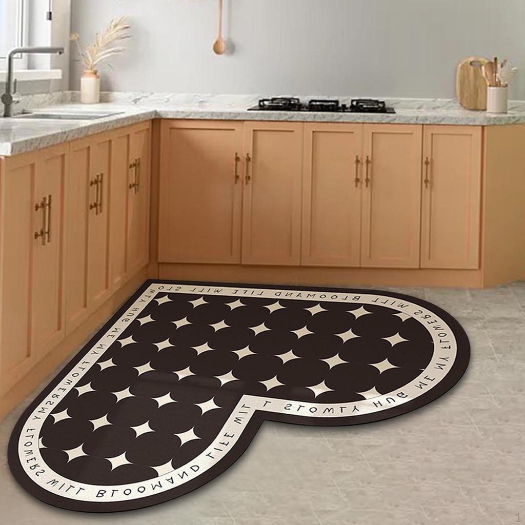 Cozy Heart Design Kitchen Mat Runner - Durable and Stylish