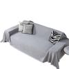 Nordic solid color four-season cotton thread blanket, simple seat cushion ins wind sofa towel, fashionable lunch break blanket