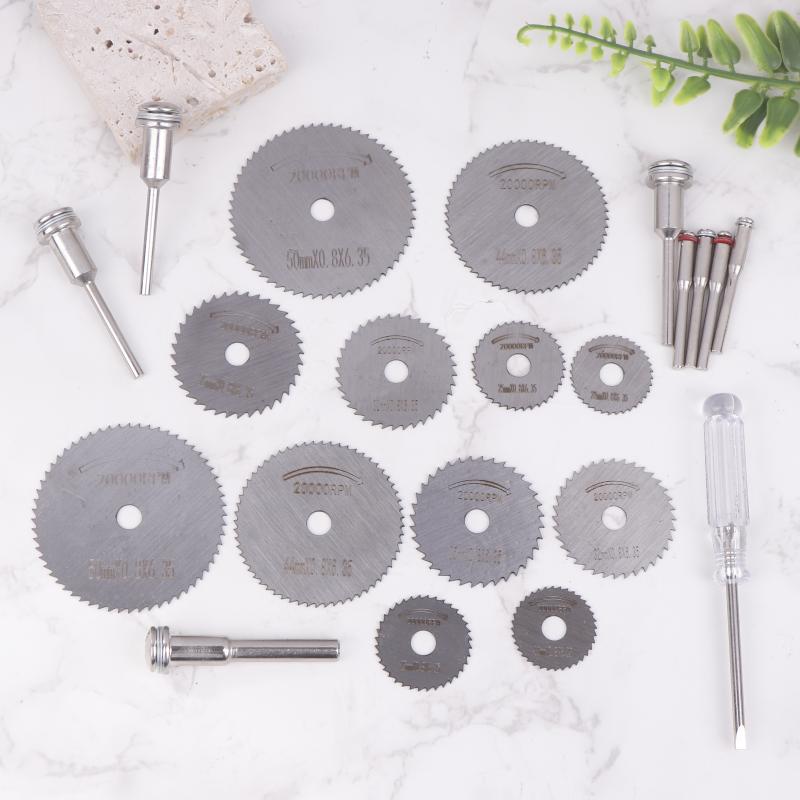 10/31 Pièces Disques de Coupe Diamantés Meuleuse Ponçage Roue de Ponçage Lame de Scie Circulaire Travail du Bois Métal Mini Perceuse Outil Rotatif Accessoires