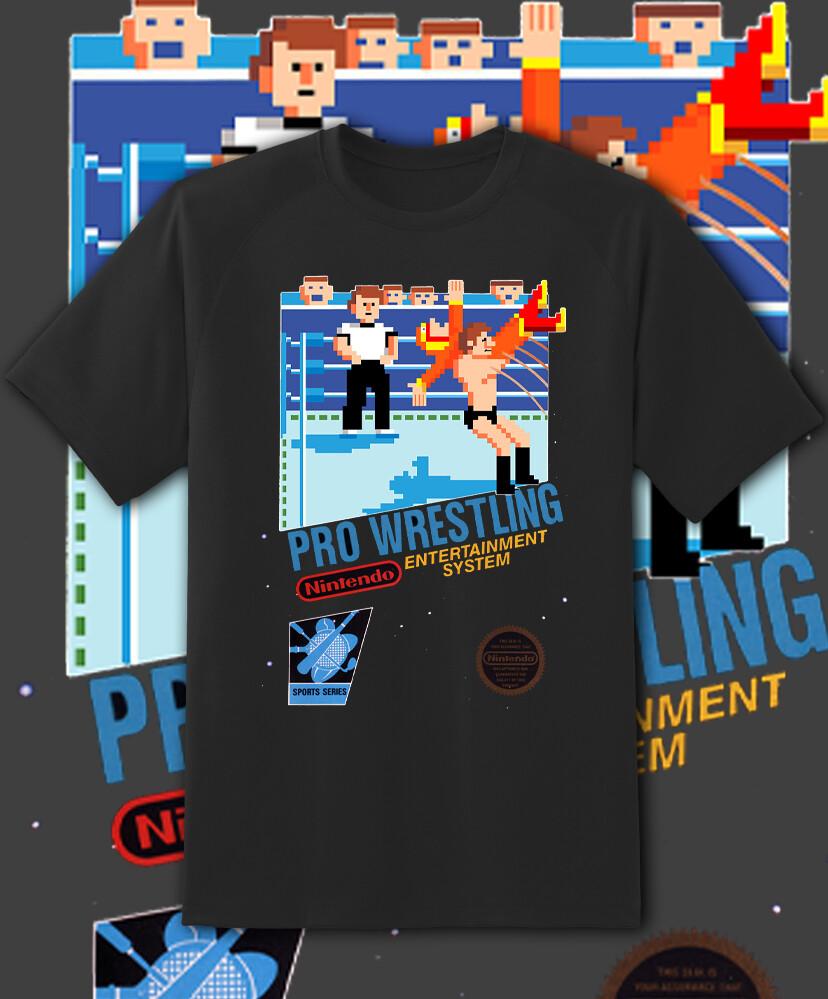 

Pro Wrestling NES Box Art Retro Game shirt Youth to Adult S-6XL Fast Ship! Unisex T-Shirt L