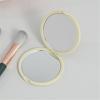 Travel Makeup Mirror Foldable Design With Double Side Glass Reflection Portable Handheld Round Cosmetic Mirror Gift