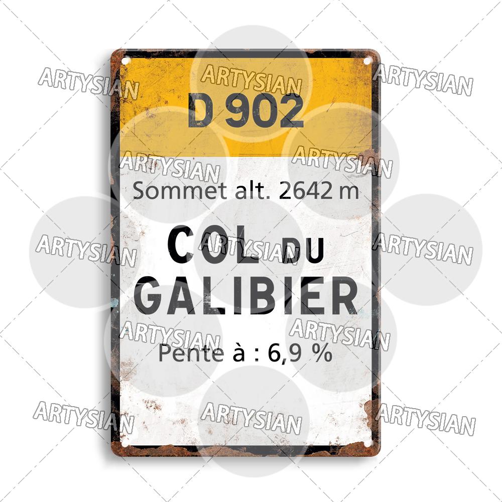 Tour de France Cycling Race Cycling Landmark Metal Plaque Road Signs Croix de FER Madeleine Tourmalet Luz-Ardiden Loze