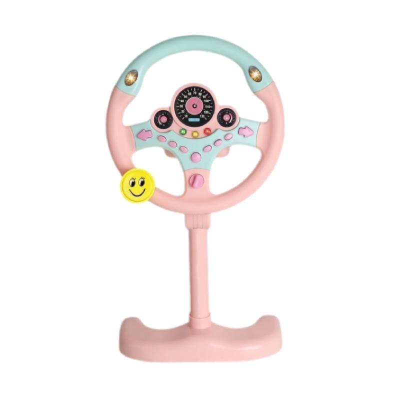 Realistic And Educational Steering Wheel Toy For Kids With Flashing Lights And Sound