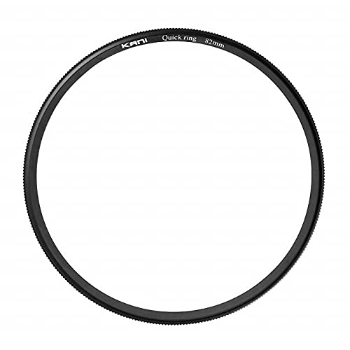 KANI 82mm Filter Quick Release Quick Ring, No Hook, Push-in Installation, No Screwing Required, Aluminum Filter Accessory, 809667