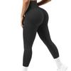 Γυναικεία παντελόνια γιόγκα με ραβδώσεις Ψηλόμεσο κολάν γυμναστικής Στερεά αθλητική γυμναστική χωρίς ραφές Γυναικείο κολάν Προπόνηση για τρέξιμο Καλσόν γυμναστικής για έλεγχο της κοιλιάς